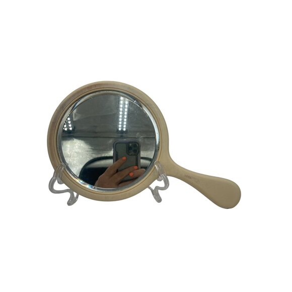 Vintage Ivory Plastic Handheld Mirror Handle - Picture 1 of 8